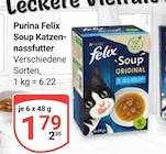 Soup Katzennassfutter Angebote von Purina Felix bei GLOBUS Weinheim für 1,79 €