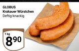 Krakauer Würstchen im Angebot bei GLOBUS in Salzgitter Krakauer Würstchen Angebote von Globus bei GLOBUS Salzgitter für 8,90 €