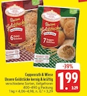 EDEKA - Unsere Goldstücke kernig & kräftig 6 Dinkel-Brötchen Angebot im Prospekt Unsere Goldstücke kernig & kräftig 6 Dinkel-Brötchen bei EDEKA im Prospekt "" für 1,99 €
