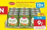 Erbsen sehr fein mit Möhren von Beste Ernte für 9,00 € bei Netto Marken-Discount im Angebot Erbsen sehr fein mit Möhren von Beste Ernte im aktuellen Netto Marken-Discount Prospekt
