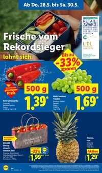 Tomaten im aktuellen Lidl Prospekt (Heidelberg) Tomaten im Lidl Prospekt "LIDL LOHNT SICH" mit 70 Seiten (Heidelberg)