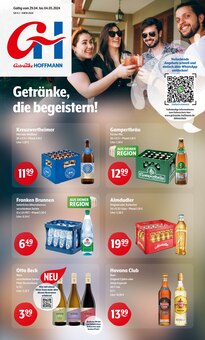Aktueller Getränke Hoffmann Prospekt "Aktuelle Angebote" Seite 1 von 8 Seiten für Weiherhammer