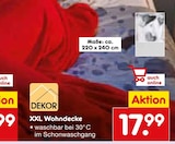 XXL Wohndecke von DEKOR im aktuellen Netto Marken-Discount Prospekt für 17,99 €