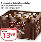 Original oder Radler im Angebot bei GLOBUS in Frechen Original oder Radler Angebote von Grevensteiner bei GLOBUS Frechen für 13,99 €