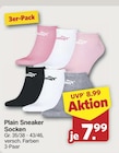 Plain Sneaker Socken bei famila Nordwest im Vechta Prospekt für 7,99 €