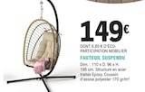 Fauteuil Suspendu en promo chez E.Leclerc Fauteuil Suspendu dans le catalogue E.Leclerc