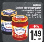 Konfitüre oder weniger Zucker Angebote von Landliebe bei EDEKA Weimar für 1,49 €