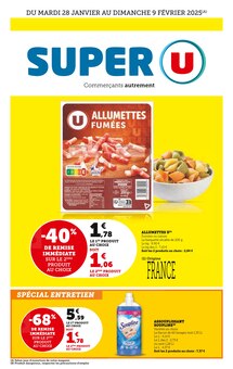 Promo Lardons Fumés dans le catalogue Super U du moment à la page 1