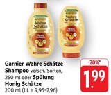 Wahre Schätze Shampoo Honig Schätze Angebote von Garnier bei EDEKA Trier für 1,99 €