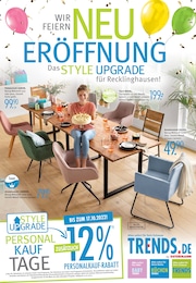 Trends Prospekt für Recklinghausen mit 20 Seiten Trends Prospekt für Recklinghausen: WIR FEIERN NEUERÖFFNUNG, 20 Seiten, 01.10.2022 - 14.10.2022