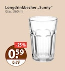 Longdrinkbecher „Sunny“ im V-Markt Prospekt Longdrinkbecher „Sunny“ von im aktuellen V-Markt Prospekt für 0,59 €
