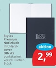 Premium Notizbuch mit Hardcover DIN A5 von Stylex im aktuellen budni Prospekt