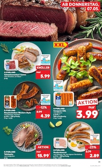 Rindfleisch im Kaufland Prospekt "Aktuelle Angebote" mit 58 Seiten (Rostock)