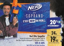 Nerf Elite Surgefire - Carrefour Market à Levallois-Perret Nerf Elite Surgefire en promo chez Carrefour Market Levallois-Perret à 19,12 €