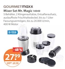 Mixer Set Mr. Magic von GOURMETmaxx im aktuellen V-Markt Prospekt für 27,99 €