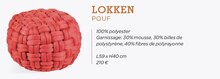 Lokken pouf - Crozatier à Boulogne-Billancourt Lokken pouf en promo chez Crozatier Boulogne-Billancourt à 210,00 €