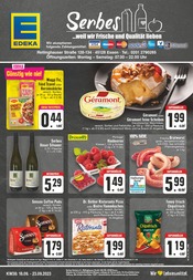 EDEKA Supermarkt Prospekt der aktuellen Woche mit 24 Seiten, gültig von 18.09.2023 bis 23.09.2023, in Essen und Umgebung Aktueller EDEKA Supermarkt Prospekt in Essen und Umgebung, "Aktuelle Angebote" mit 24 Seiten, 18.09.2023 - 23.09.2023