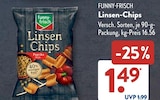 Linsen-Chips von funny-frisch im aktuellen ALDI SÜD Prospekt für 1,49 €