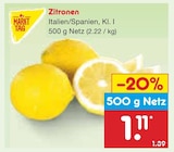 Zitronen im Netto Marken-Discount Prospekt Zitronen von Markttag im aktuellen Netto Marken-Discount Prospekt für 1,11 €