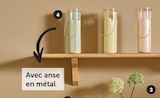 Bougie verre 20 cm en promo chez Super U Saint-Nazaire à 5,99 €