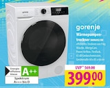 gorenje Wärmepumpentrockner DHNA92/DE Angebot in Ellerau gorenje Wärmepumpentrockner DHNA92/DE im aktuellen Prospekt bei famila Nordost in Ellerau