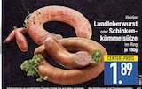 Landleberwurst oder Schinkenkümmelsülze von Heidjer im aktuellen EDEKA Prospekt für 1,89 €