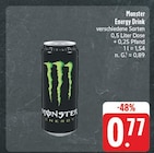 Aktuelle Monster Energy Angebote bei EDEKA in Nürnberg Aktuelles Energy Drink Angebot bei EDEKA in Nürnberg ab 0,77 €