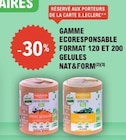 Promo -30% gamme écoresponsable format 120 et 200 gélules NAT & FORM à  dans le catalogue E.Leclerc à L'Aigle