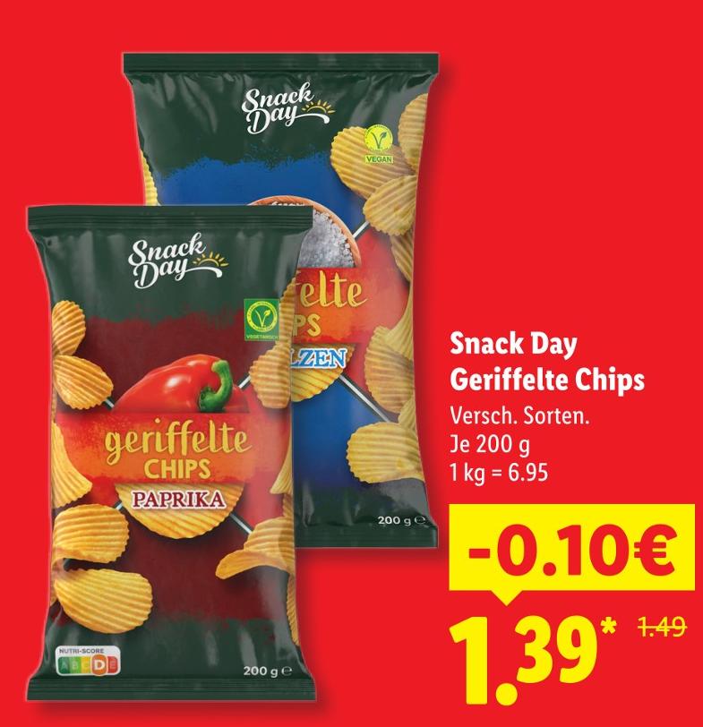 Geriffelte Chips Paprika