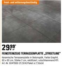 Feinsteinzeug Terrassenplatte „streetline“ Angebote bei OBI Hamburg für 29,99 €