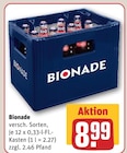 REWE - Bionade Angebot im Prospekt Bionade bei REWE im Prospekt "" für 8,99 €