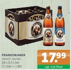 Getränke A-Z Grünow - Franziskaner Angebot im Prospekt Franziskaner bei Getränke A-Z im Grünow Prospekt für 17,99 €