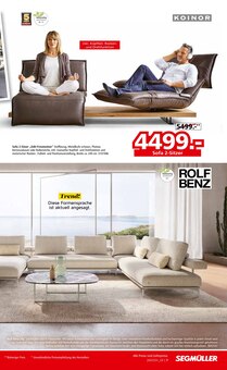 Sofa im Segmüller Prospekt "Segmüller Wohnen Spezial" mit 24 Seiten (Augsburg)
