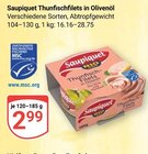 Thunfischfilets in Olivenöl im Angebot bei GLOBUS in Saarlouis Thunfischfilets in Olivenöl Angebote von Saupiquet bei GLOBUS Saarlouis für 2,99 €