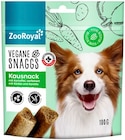 Vegane Snaggs Kausnack Angebote von ZooRoyal bei REWE Bielefeld für 0,99 €
