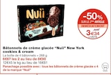 Bâtonnets de crème glacée New York cookies & cream - Nuii dans le catalogue Monoprix