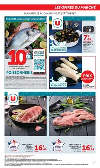 Promotion Pain dans le prospectus Super U, valable du 22/09/2026 au 04/10/2026 Promo Pain dans le catalogue Super U du moment à la page 27