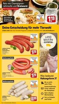 Bratwurst im REWE Prospekt "Dein Markt" mit 30 Seiten (Saarbrücken)