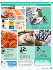Promos Sardines dans le catalogue "Vague de fraîcheur sur votre budget" de E.Leclerc Sardines en promo dans le catalogue E.Leclerc à la page 53