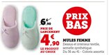 Mules Femme en promo chez Super U Besançon à 4,90 €