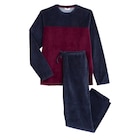 Pyjama velours colorblock homme - TEX en promo chez Carrefour Pyjama velours colorblock homme - TEX dans le catalogue Carrefour