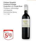 Corbières Prestige Cuvée Rot im Angebot bei GLOBUS in Homburg Corbières Prestige Cuvée Rot Angebote von Château Vaugelas bei GLOBUS Homburg für 5,55 €