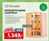 Infrarotkabine Lakefield Angebote von Dewello bei Marktkauf Konstanz für 1.349,00 €