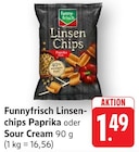 Linsenchips Paprika im Angebot bei EDEKA in Pirmasens Linsenchips Paprika Angebote von Funnyfrisch bei EDEKA Pirmasens für 1,49 €