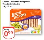 Mein Knusperbrot Angebote von Leicht & Cross bei GLOBUS Erlangen für 0,99 €
