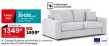 Canapé 3 places convertible à ouverture express tissu Crown Nicaragua à 1 349,00 € dans le catalogue But