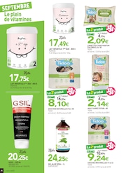 Promos Couches dans le catalogue "Le plein de vitamines" de NaturéO Couches en promo dans le catalogue NaturéO à la page 24