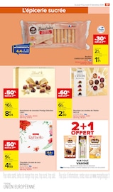 Promos Lindt dans le catalogue "JOYEUSES FÊTES & MEILLEURS PRIX" de Carrefour Market à la page 19