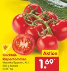 Aktuelle Tomaten Angebote bei Netto Marken-Discount in Ingolstadt Aktuelles Cocktail-Rispentomaten Angebot bei Netto Marken-Discount in Ingolstadt ab 1,69 €