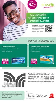 mea - meine apotheke Prospekt der Woche "Unsere Juni-Angebote" Seite 1, 01.06.2025 bis 30.06.2025 für Goch Aktueller mea - meine apotheke Prospekt "Unsere Juni-Angebote" Seite 1 von 4 Seiten für Goch